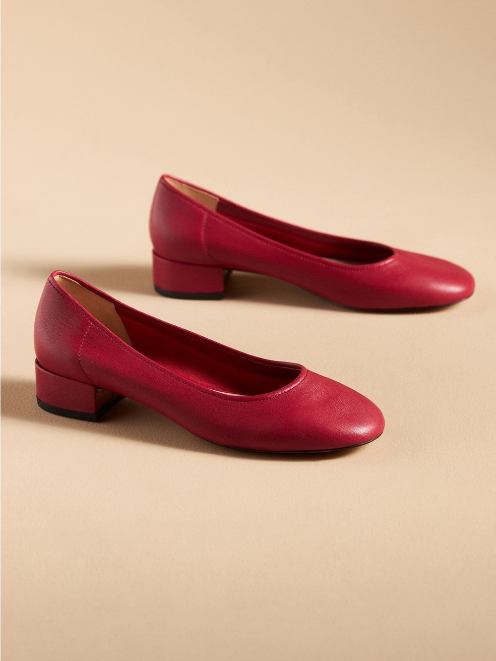 Silent D Annabelle Ballet Pump Heels in a Red